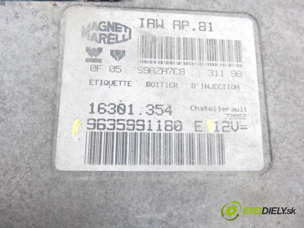 PEUGEOT 206 liftback (2A/C) HB 1998 1361,00 Sterowniki silnika 1361,00 Riadiaca jednotka Motor 9635991180E