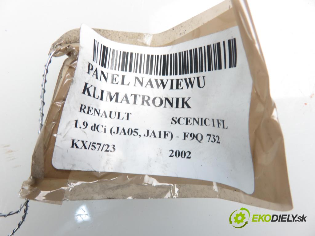 RENAULT SCENIC I (JA0/1_) MINIVAN 2002 1870,00 Panele sterowania, przełączniki 1870,00 Panel kúrenia KLIMATRONIK 7700435401