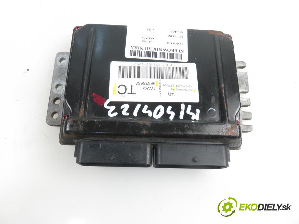 DAEWOO KALOS (KLAS) HB 2003 1150,00 Sterowniki silnika 1150,00 Riadiaca jednotka Motor S010016040; 96376652TC