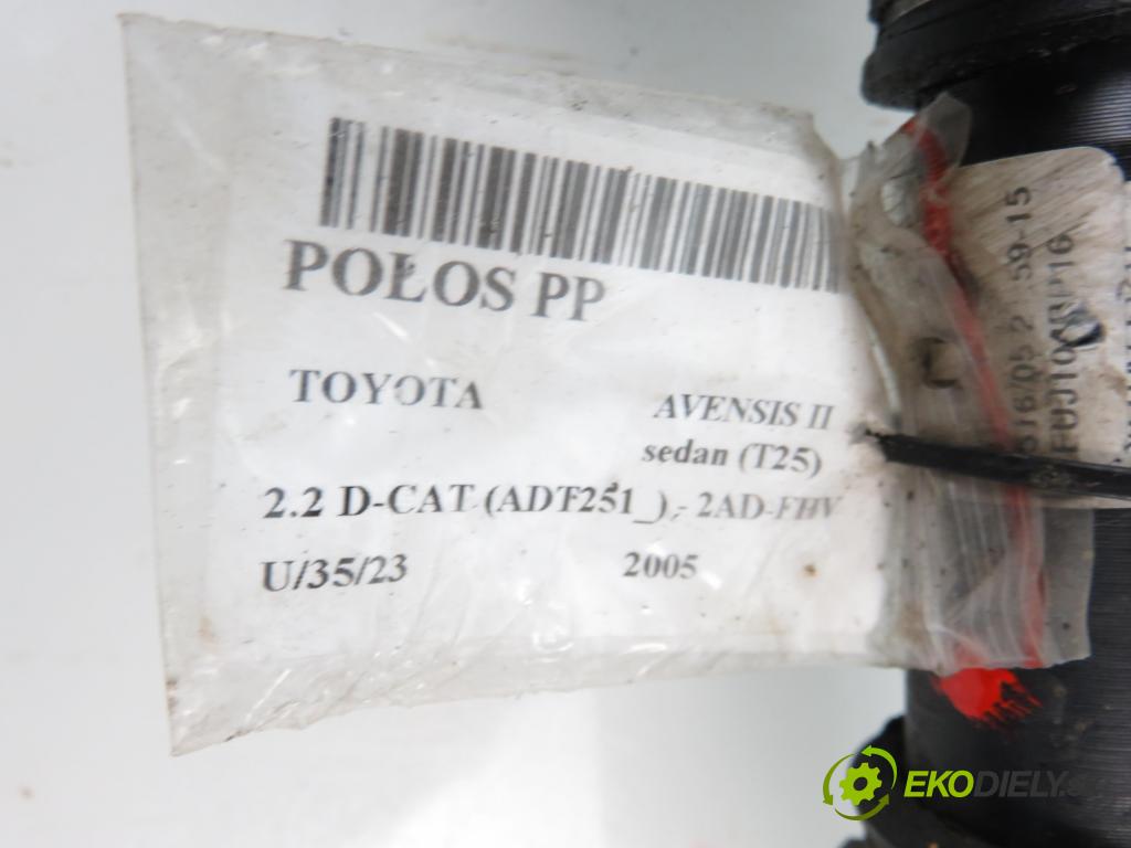 TOYOTA AVENSIS sedan (_T25_) SEDAN 2005 130,00 2.2 D-CAT 177 - 2AD-FHV 2231,00 Poloos PP