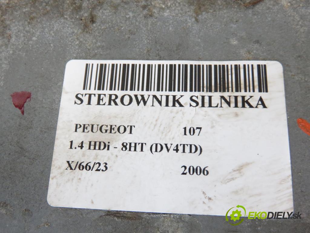 PEUGEOT 107 (PM_, PN_) HB 2006 1398,00 Sterowniki silnika 1398,00 Riadiaca jednotka Motor 9662276280; 89661YV010; 5WS40168GT