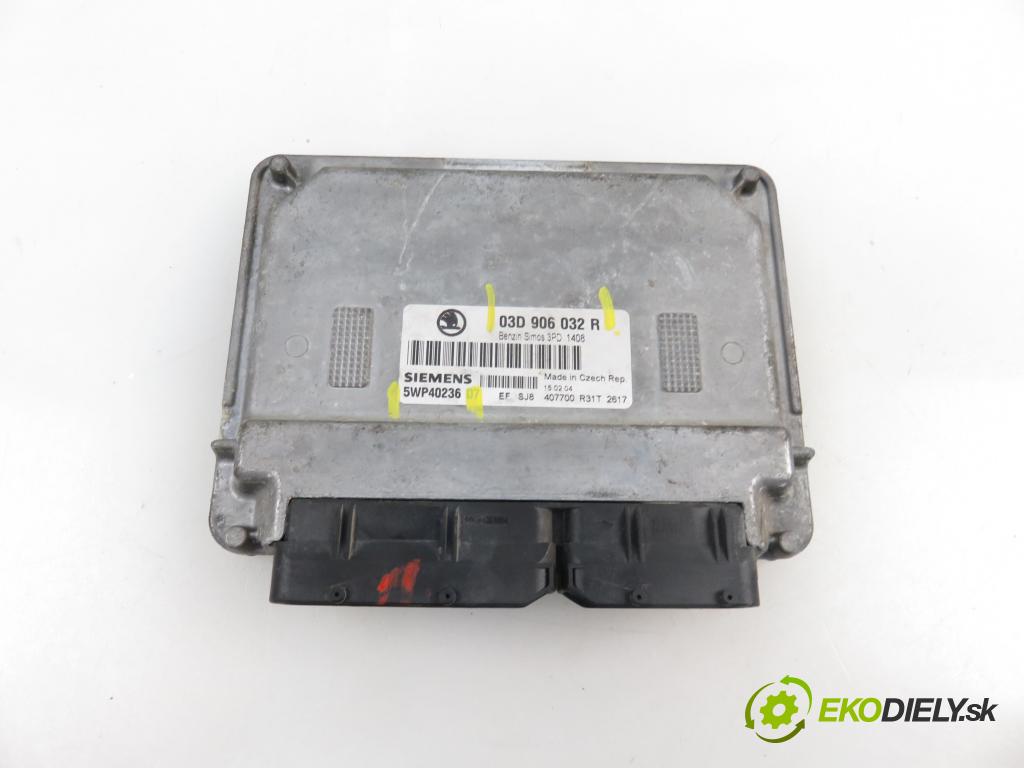 SKODA FABIA I (6Y2) HB 2004 1198,00 Sterowniki silnika 1198,00 Riadiaca jednotka Motor 03D906032R; 5wp40236