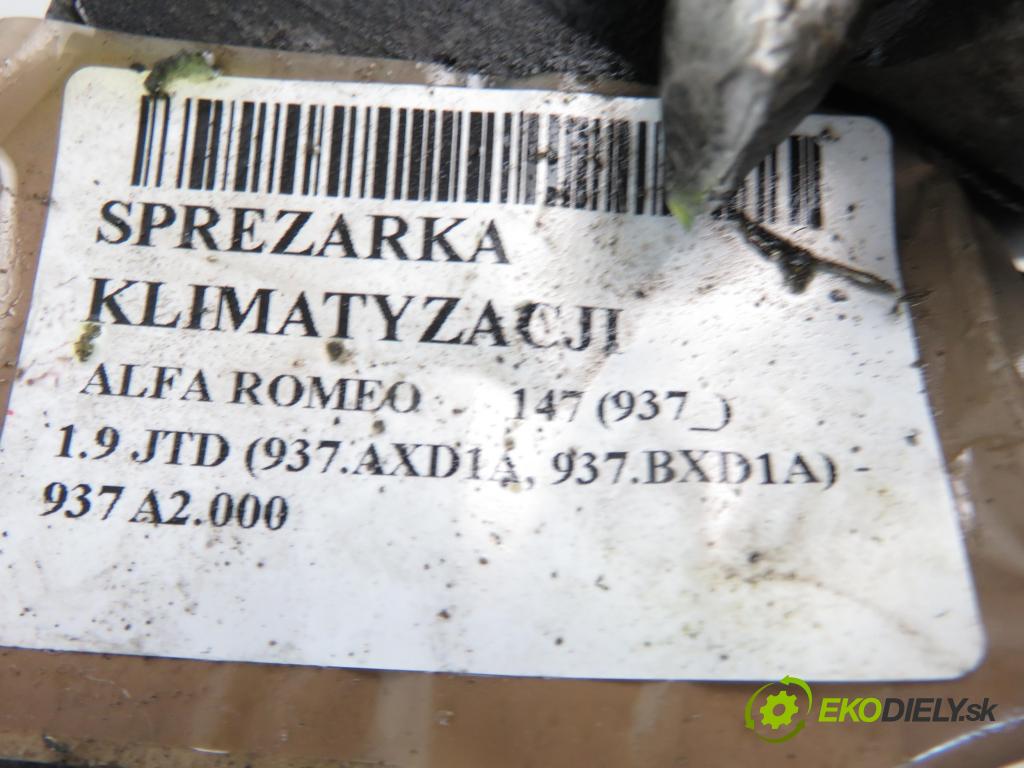 ALFA ROMEO 147 (937_) HB 2003 1910,00 Kompresory klimatyzacji 1910,00 KOMPRESOR: klimatizace 60653652 (Kompresory)