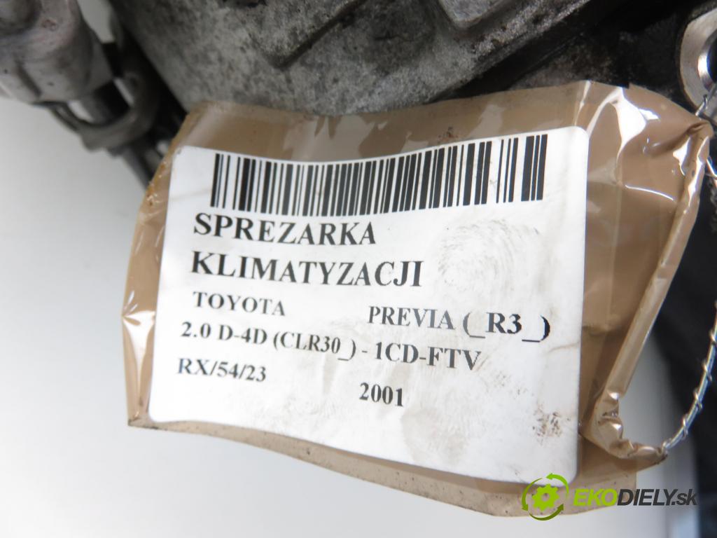 TOYOTA PREVIA (_R3_) MINIVAN 2001 1995,00 Kompresory klimatyzacji 1995,00 KOMPRESOR: klimatizace 4472204191 (Kompresory)