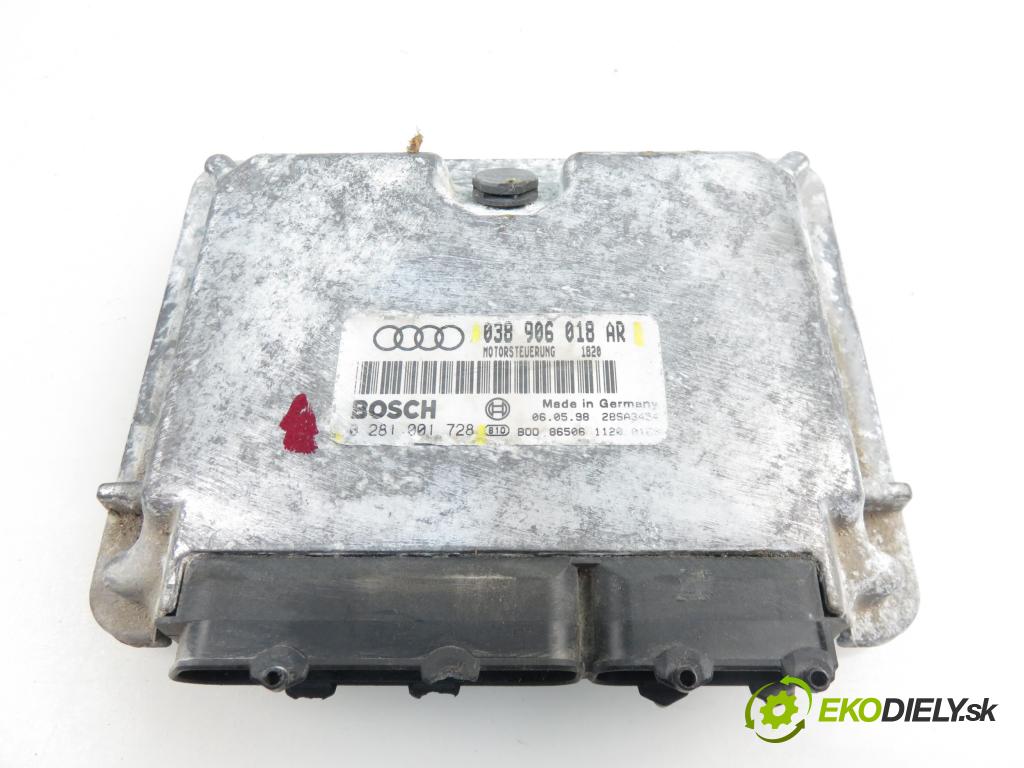 AUDI A3 (8L1) HB 1998 1896,00 Sterowniki silnika 1896,00 Riadiaca jednotka Motor 038906018AR; 0281001728