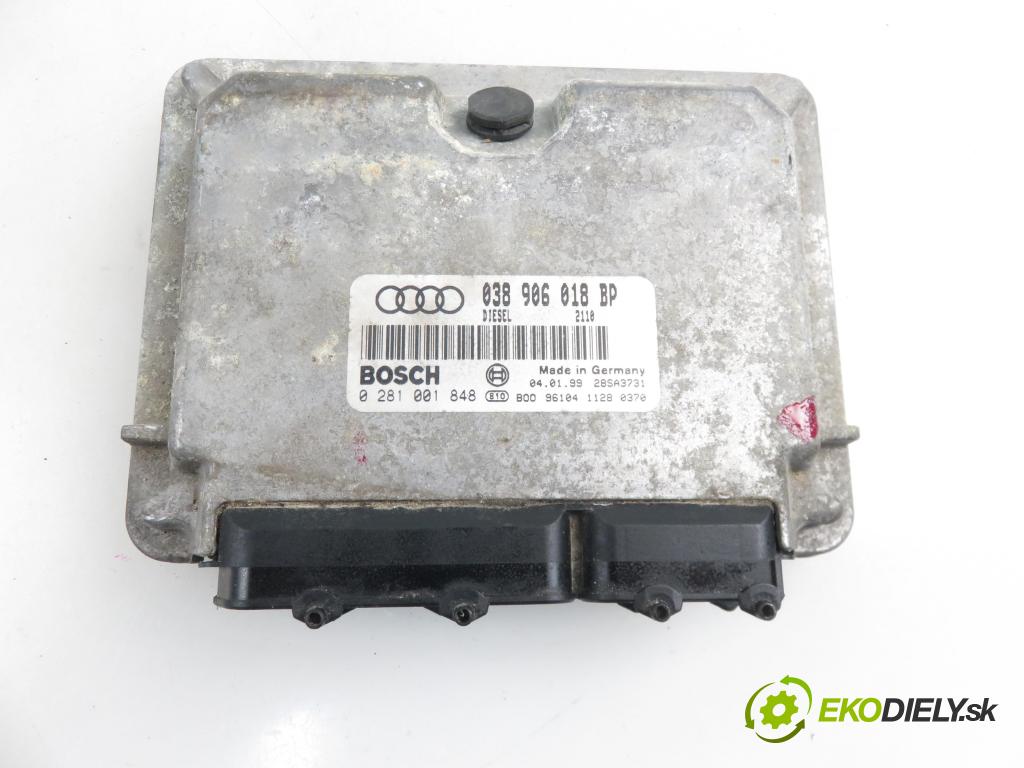 AUDI A3 (8L1) HB 1999 81,00 1.9 TDI 110 - AHF 1896,00 řídící jednotka motora 038906018BP ; 0281001848