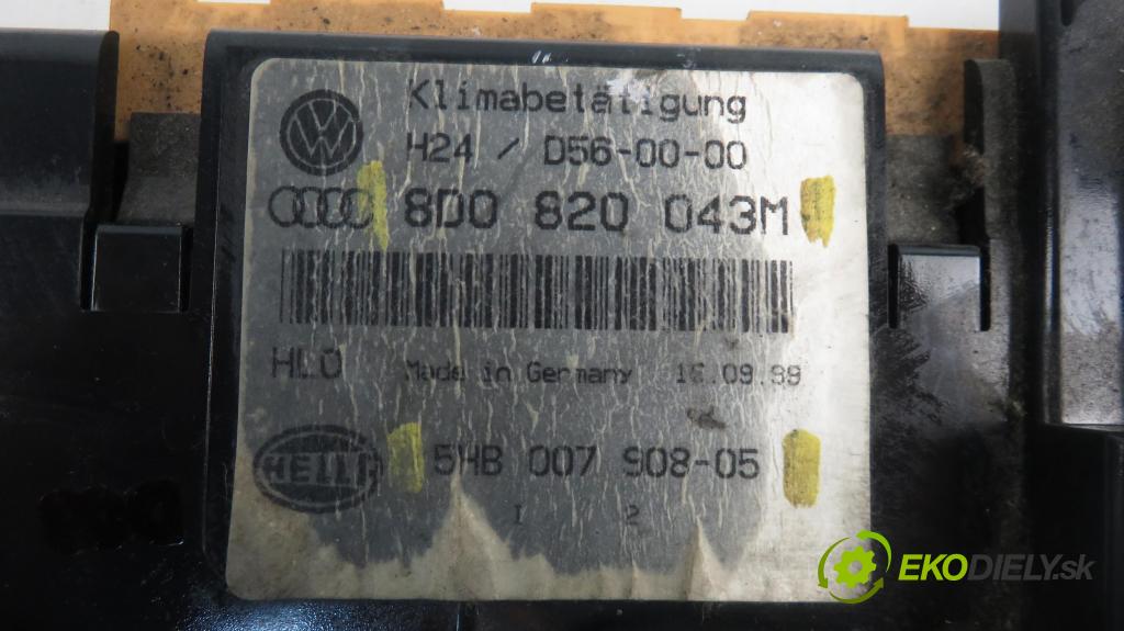 AUDI A4 (8D2, B5) SEDAN 1999 1896,00 Panele sterowania, przełączniki 1896,00 Panel kúrenia KLIMATRONIK 8D0820043M; 5HB00790805