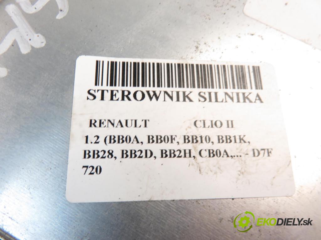 RENAULT CLIO II (BB_, CB_) HB 1998 1149,00 Sterowniki silnika 1149,00 Riadiaca jednotka Motor 7700112787; HOM7700868294; 7700112791