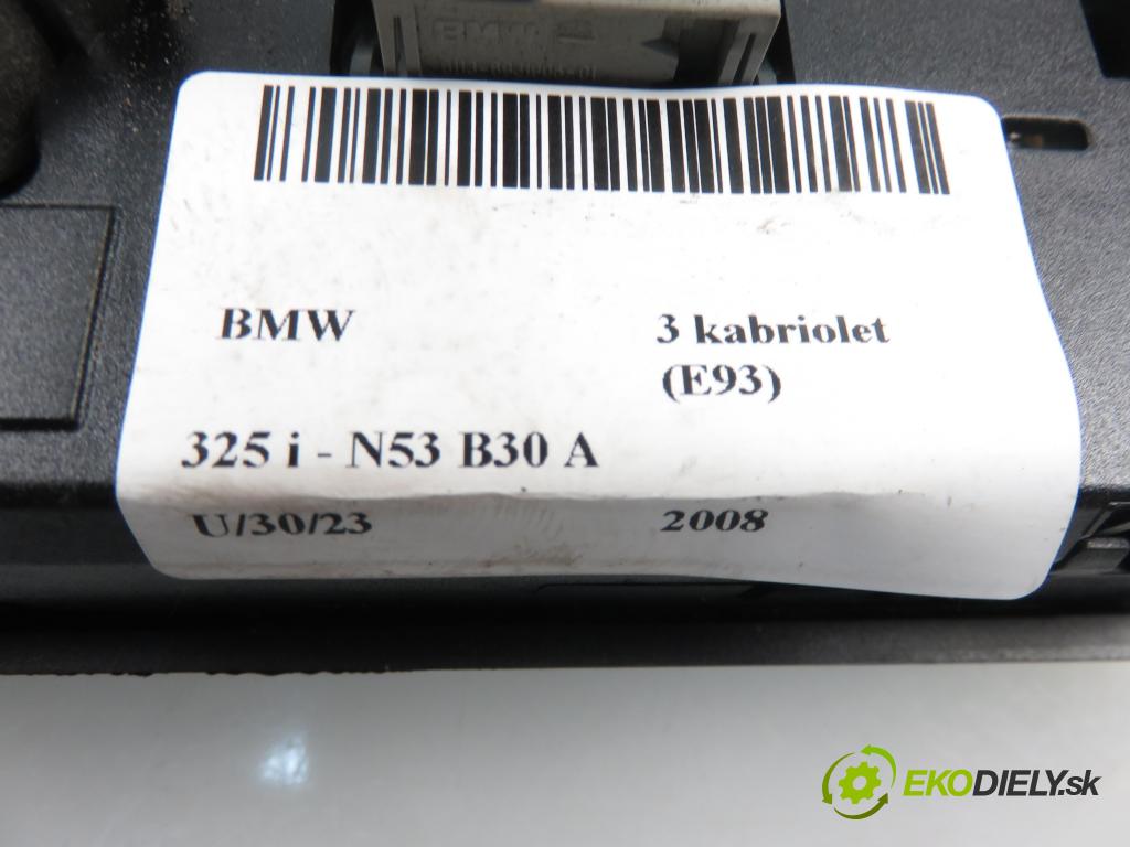 BMW 3 kabriolet (E93) CABRIO 2008 2996,00 Panele sterowania, przełączniki 2996,00 Panel kúrenia KLIMATRONIK 9199261; 6962589