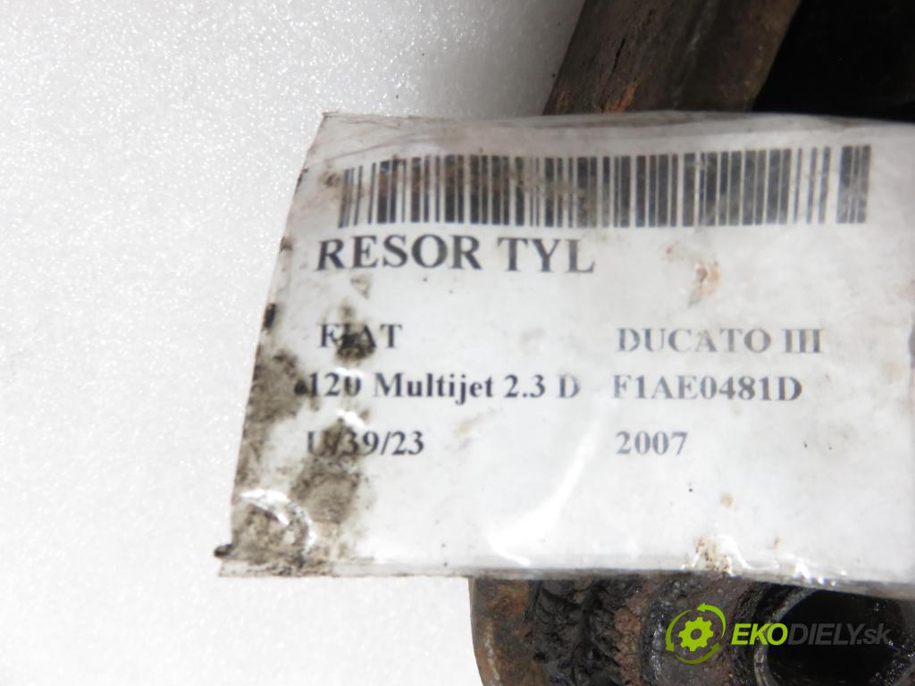 FIAT DUCATO Furgon (250_, 290_) FURGON 2007 2287,00 Pióra resorów 2287,00 Listové pero ZADNÉ: