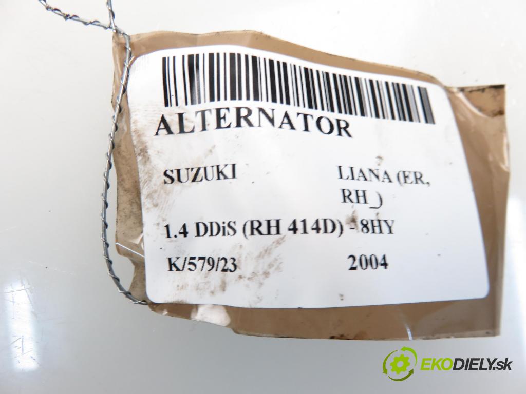 SUZUKI LIANA (ER, RH_) KOMBI 2004 1398,00 Alternatory kompletne 1398,00 Alternátor 3140073J0 (Alternátory)