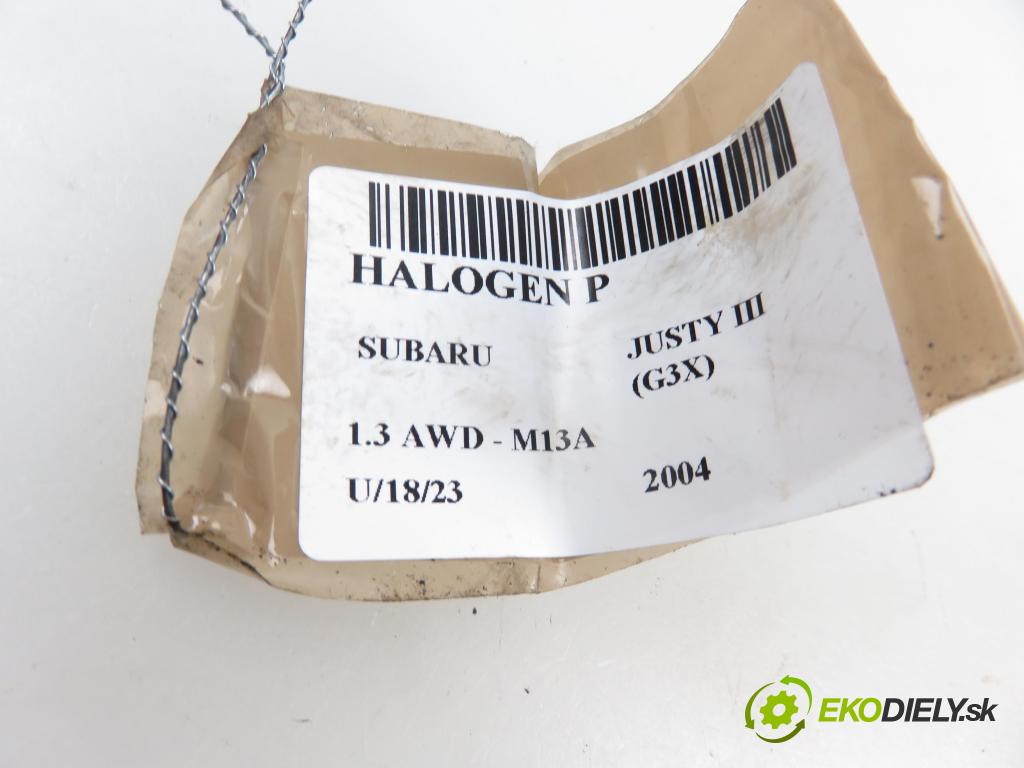 SUBARU JUSTY III (G3X) HB 2004 69,00 1.3 AWD 94 - M13A 1328,00 hmlové svetlo, hmlovka P 9922350003