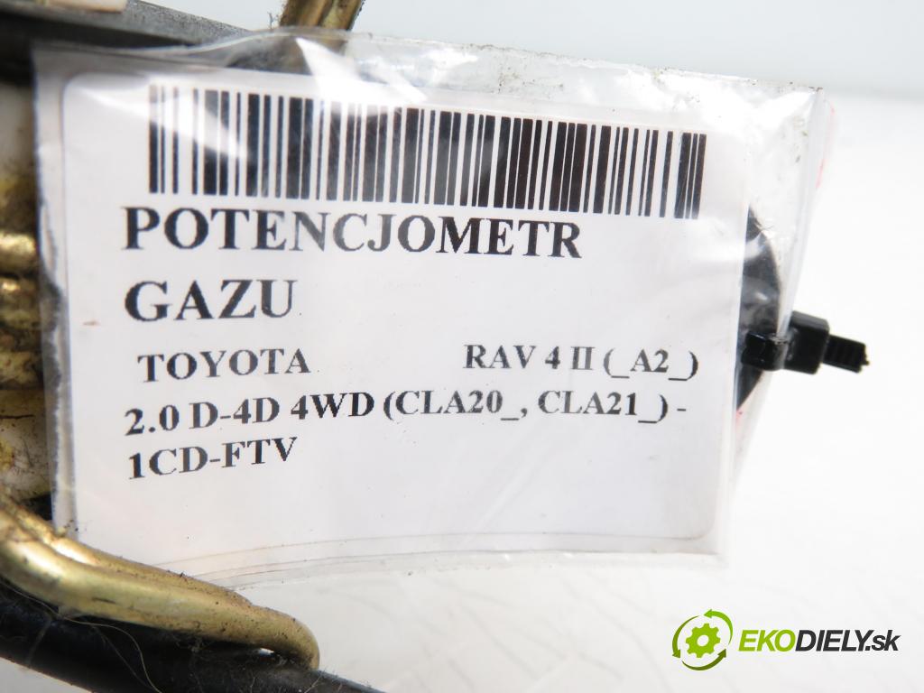 TOYOTA RAV 4 II (_A2_) SUV 2001 1995,00 Pozostałe 1995,00 Potenciometer plynového pedálu 8928133010 (Pedále)