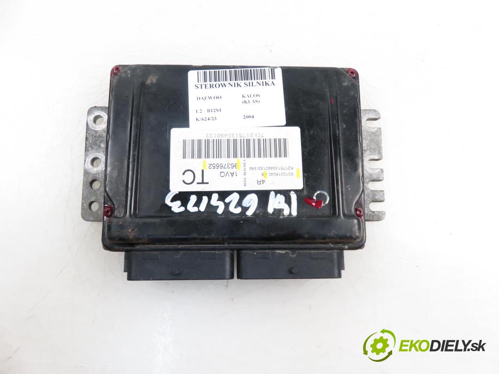DAEWOO KALOS (KLAS) HB 2004 1150,00 Sterowniki silnika 1150,00 Riadiaca jednotka Motor 96376652; S0100160040