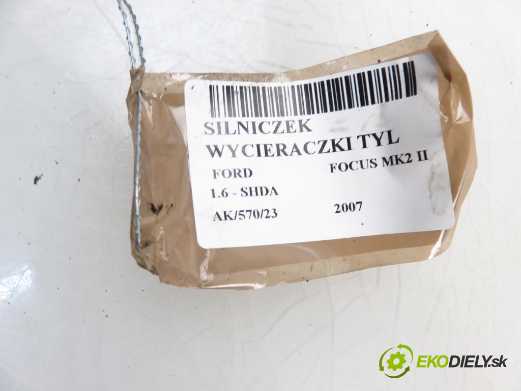 FORD FOCUS II (DA_, HCP) HB 2007 1596,00 Silniki wycieraczek 1596,00 Motorček stierače ZADNÉ: 3M51R17K441AE; 0390201823