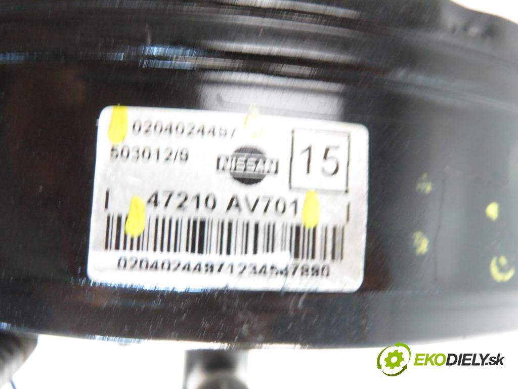 NISSAN PRIMERA (P12) LIFTBACK 2005 1870,00 Serwa hamulca 1870,00 Posilovač 0204024497; 47210AV701 (Servočerpadlá, pumpy riadenia)