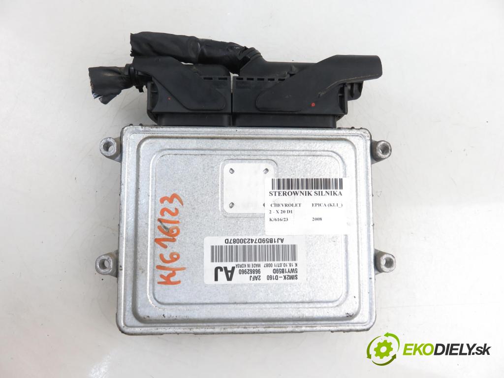 CHEVROLET EPICA (KL1_) SEDAN 2008 1993,00 Sterowniki silnika 1993,00 Riadiaca jednotka Motor 96862960AJ; 5WY1B59D
