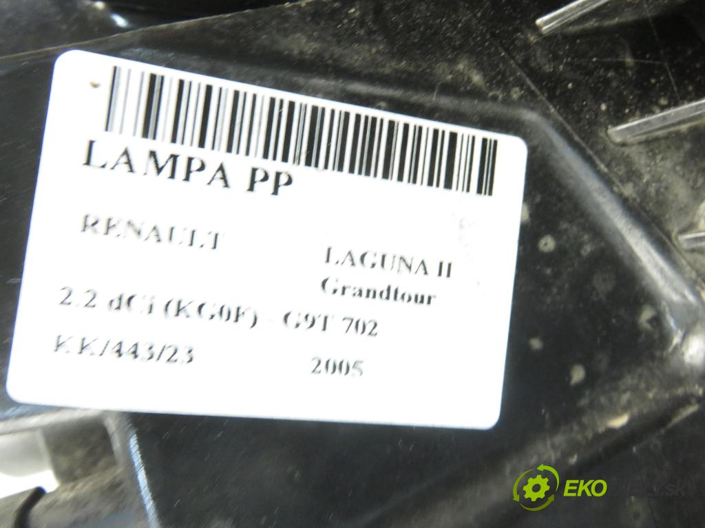 RENAULT LAGUNA II Grandtour (KG0/1_) KOMBI 2005 2188,00 Lampy przednie 2188,00 Svetlo PP 8200481197