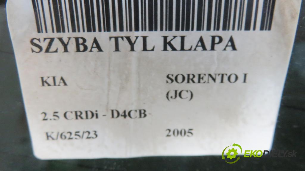 KIA SORENTO I (JC) SUV 2005 103,00 2.5 CRDi 140 - D4CB 2497,00 okno ZADNÍ: kapota 