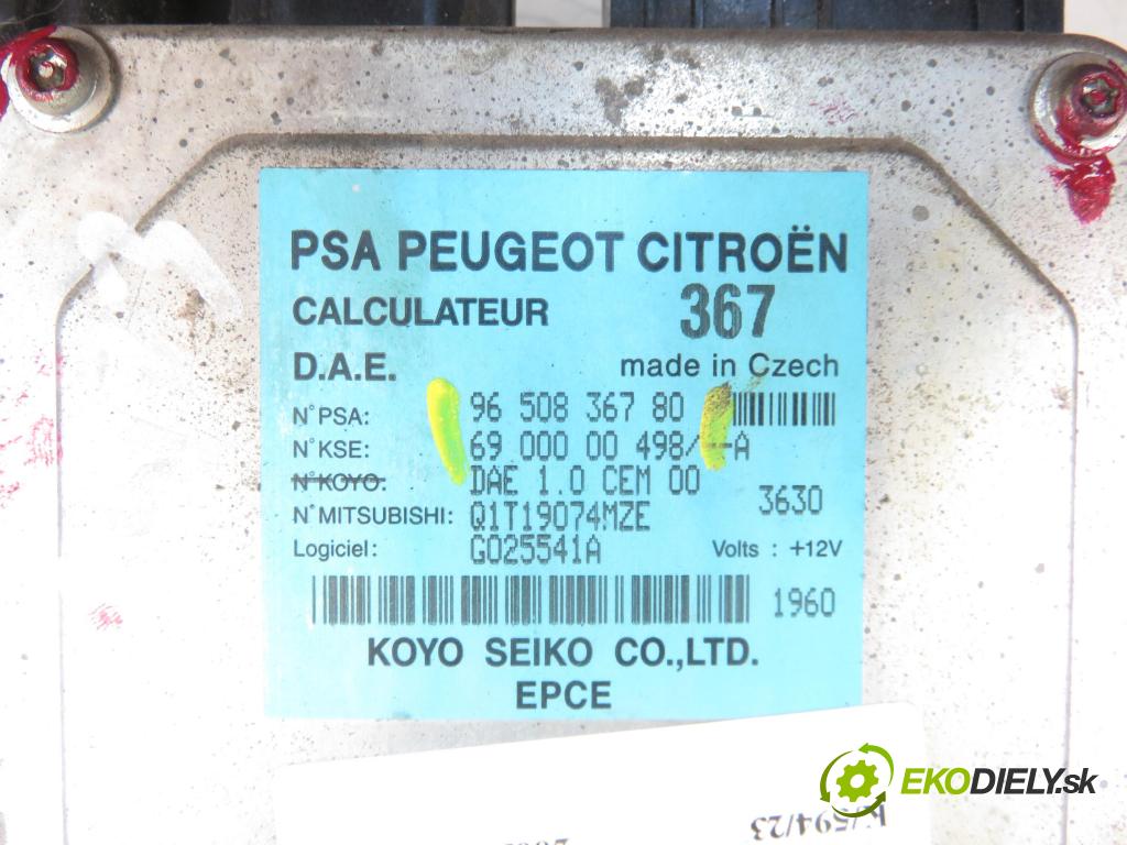 CITROEN C3 I (FC_) HB 2003 1124,00 Pozostałe 1124,00 Riadiaca jednotka servočerpadlo 9650836780; 6900000498 (Riadiace jednotky)