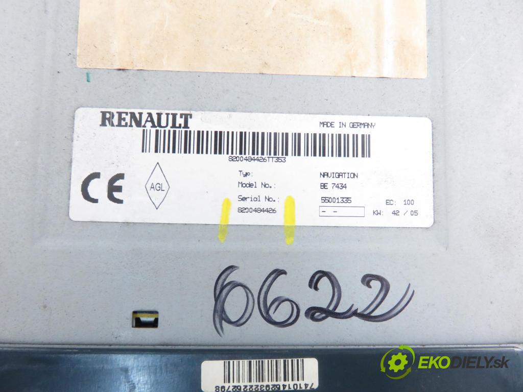 RENAULT SCENIC II (JM0/1_) MINIVAN 2005 1998,00 Radioodtwarzacze 1998,00 RADIO CD 8200484426