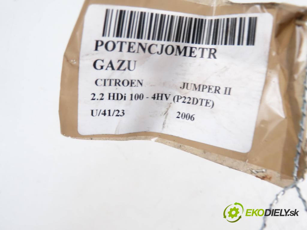 CITROEN JUMPER Skrzynia BUS 2006 2198,00 Pozostałe 2198,00 Potenciometer plynového pedálu 0280755049; 1349820080 (Pedále)