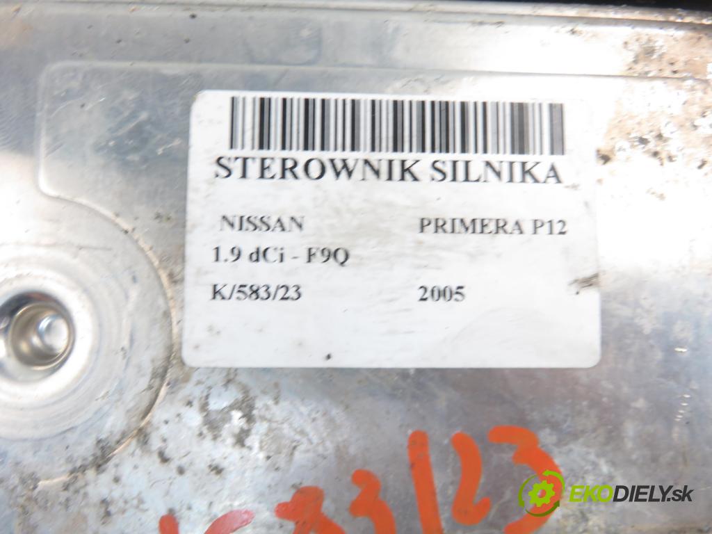 NISSAN PRIMERA (P12) LIFTBACK 2005 1870,00 Sterowniki silnika 1870,00 Riadiaca jednotka Motor 0281011645; 23710AW36A; 8200391966