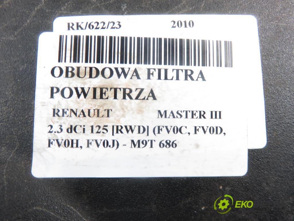 RENAULT MASTER III Skrzynia (FV) BUS 2010 2298,00 Obudowy filtrów powietrza 2298,00 Obal filtra vzduchu 8200824914 (Obaly filtrov vzduchu)