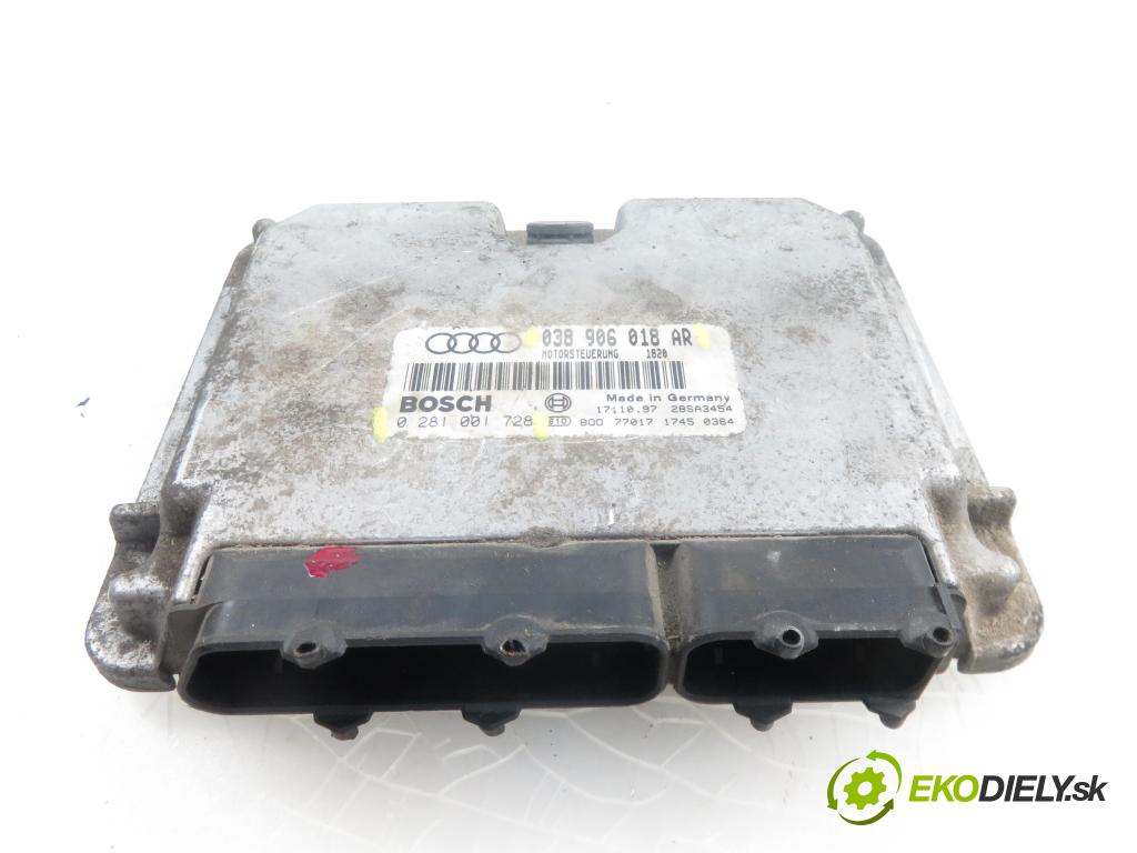AUDI A3 (8L1) HB 1997 1896,00 Sterowniki silnika 1896,00 Riadiaca jednotka Motor 038906018AR; 0281001728