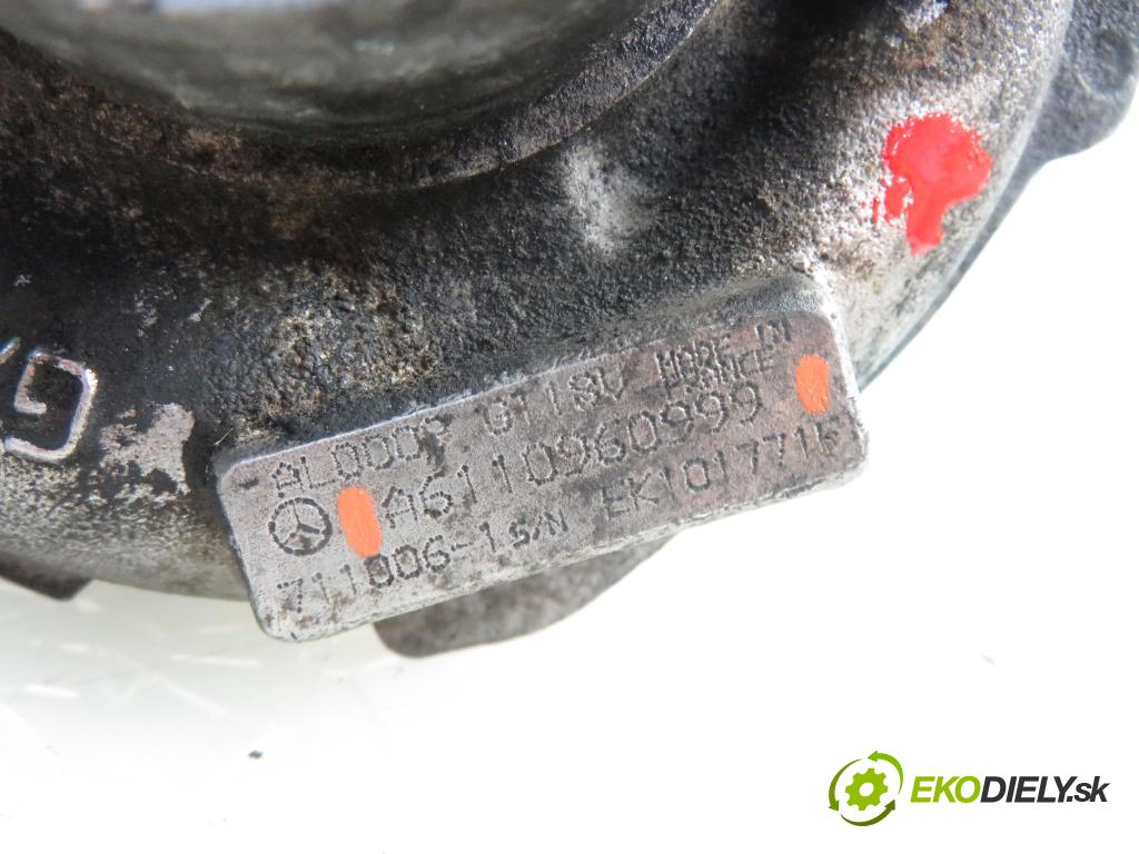 MERCEDES-BENZ KLASA C coupe (CL203) COUPE 2000 105,00 C 220 CDI 143 - OM 611.962 2148,00 Turbodúchadlo A6110960999 (Turbodúchadlá (kompletné))