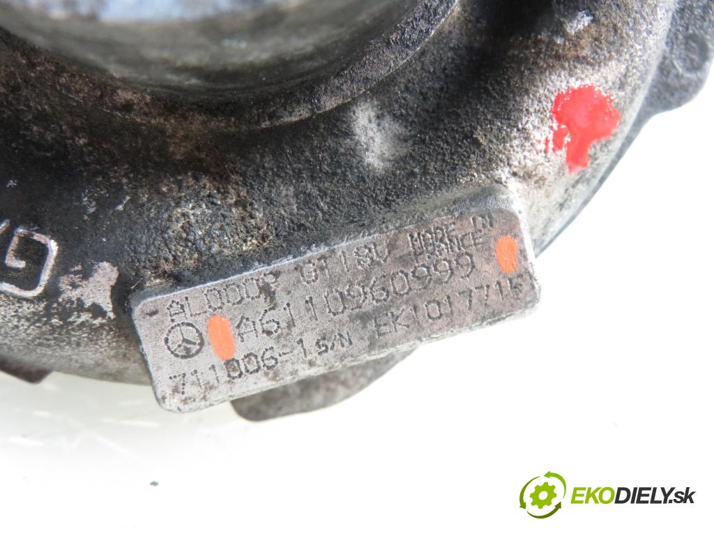 MERCEDES-BENZ KLASA C coupe (CL203) COUPE 2000 105,00 C 220 CDI 143 - OM 611.962 2148,00 Turbodúchadlo A6110960999 (Turbodúchadlá (kompletné))