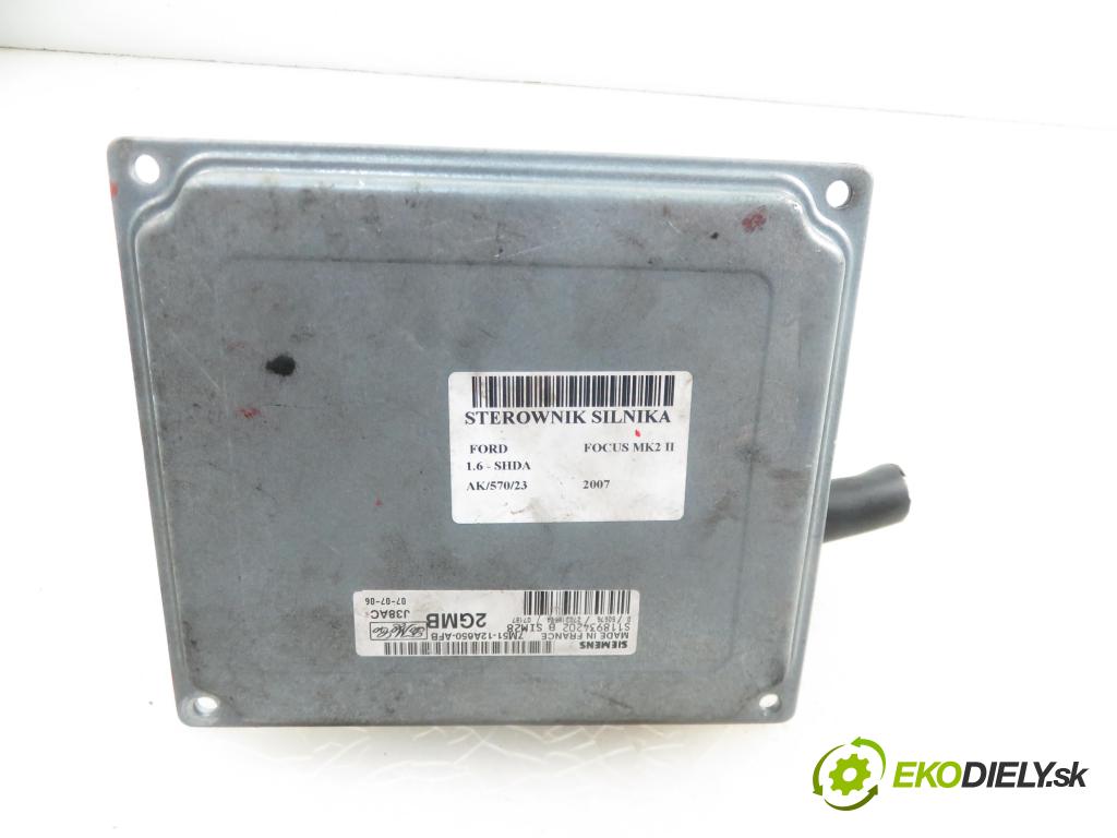 FORD FOCUS II (DA_, HCP) HB 2007 1596,00 Sterowniki silnika 1596,00 Riadiaca jednotka Motor 7M5112A650AFB