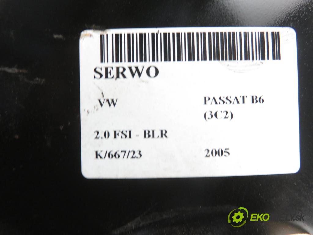 VW PASSAT B6 (3C2) SEDAN 2005 1984,00 Serwa hamulca 1984,00 Posilovač 3C1614105E; 03787423024 (Servočerpadlá, pumpy riadenia)