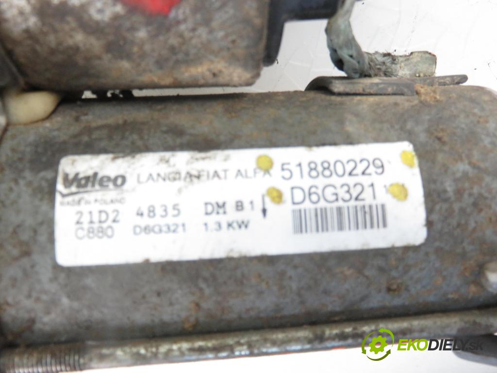 PEUGEOT BIPPER (AA_) FURGON 2012 55,00 1.3 HDi 75 - FHZ (F13DTE5) 1248,00 Štartér 51880229 ; D6G321 (Štartéry)