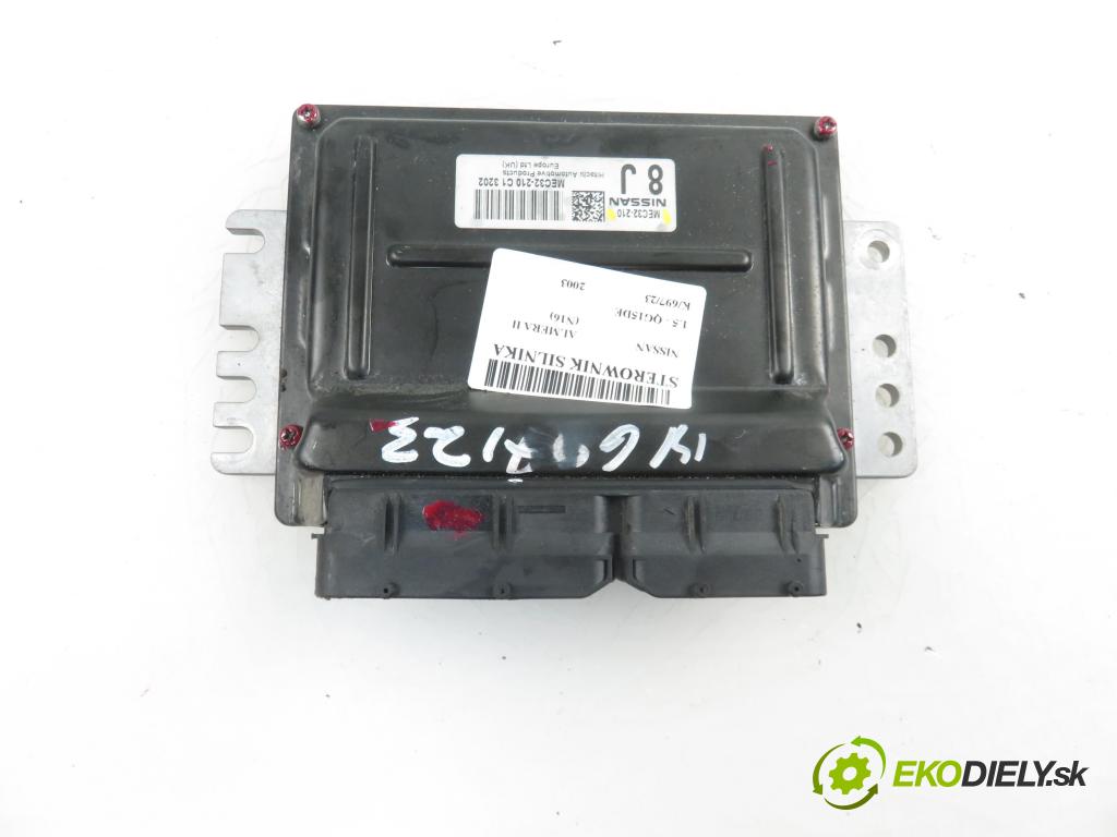 NISSAN ALMERA II (N16) HB 2003 1498,00 Sterowniki silnika 1498,00 Riadiaca jednotka Motor MEC32210