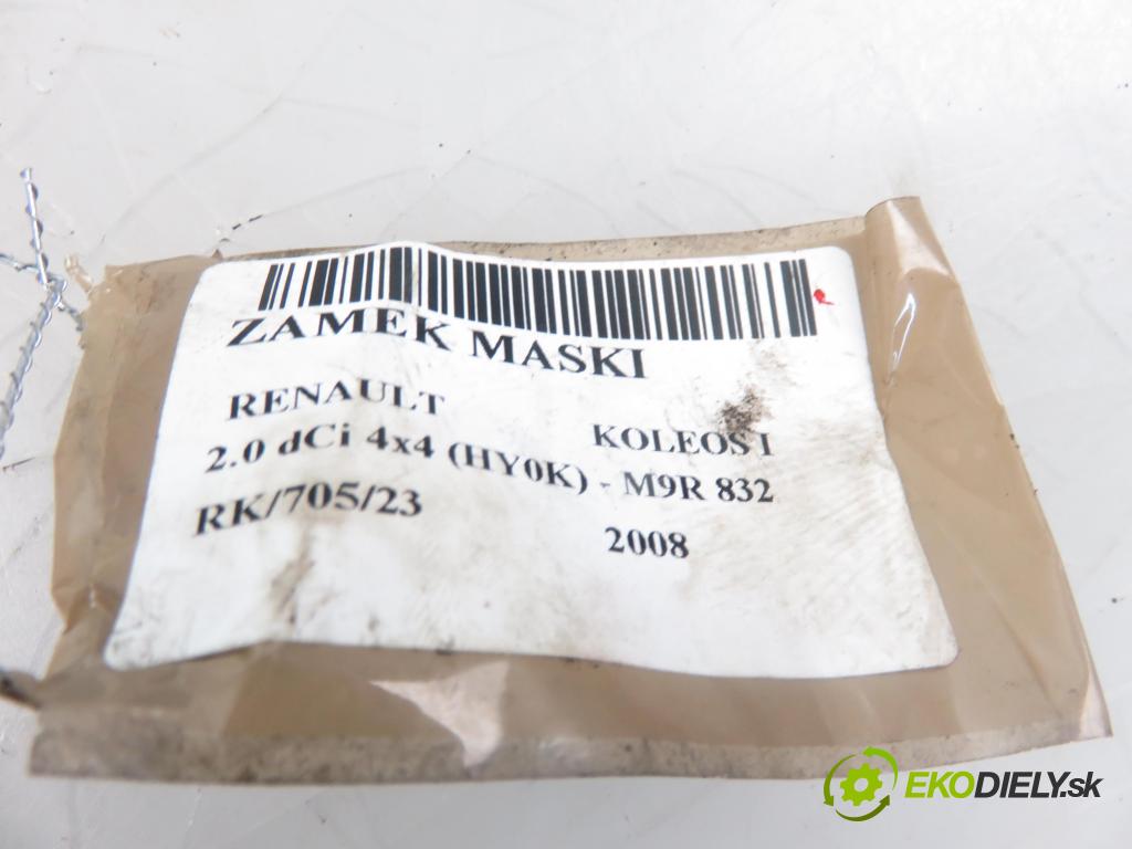 RENAULT KOLEOS I (HY_) SUV 2008 1995,00 Zamki 1995,00 zámok kapoty