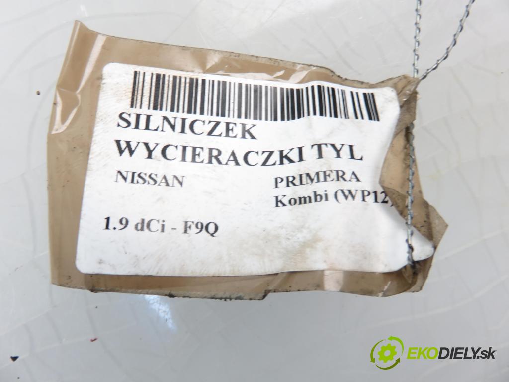 NISSAN PRIMERA Kombi (WP12) KOMBI 2004 1870,00 Silniki wycieraczek 1870,00 Motorček stierače ZADNÉ: 28710AU500; 53017412