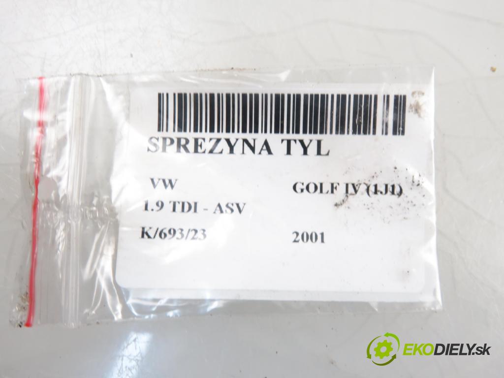 VW GOLF IV (1J1) HB 2001 1896,00 Sprężyny zawieszenia 1896,00 Pružina ZADNÉ: