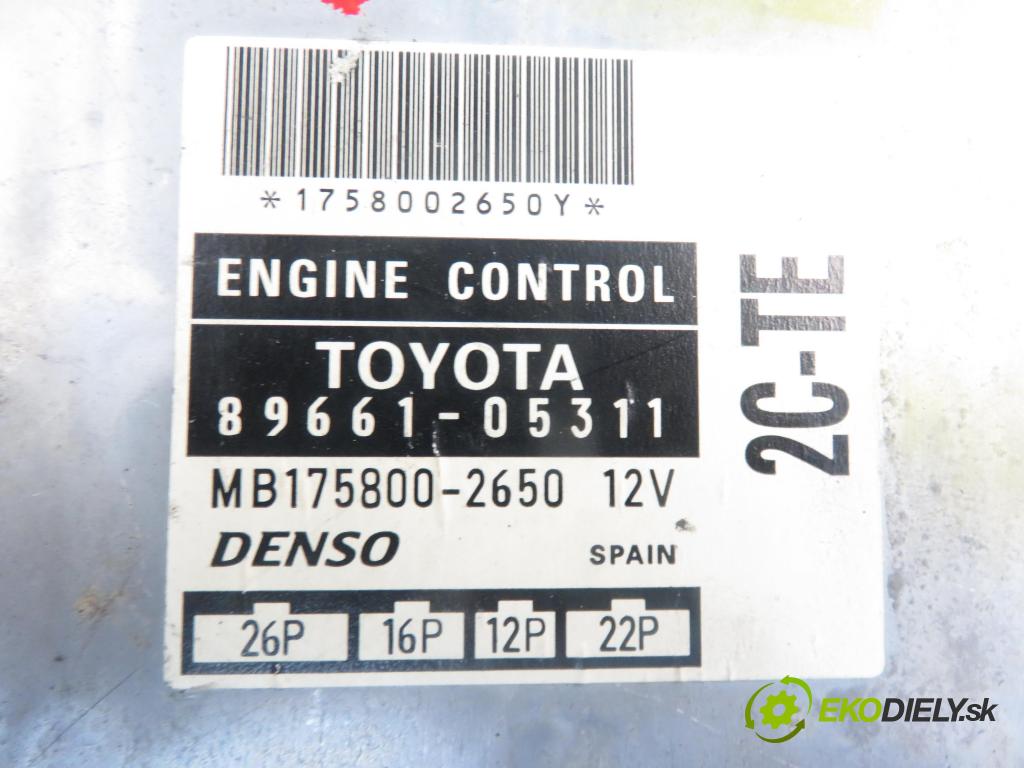 TOYOTA AVENSIS Station Wagon (_T22_) KOMBI 2000 1975,00 Sterowniki silnika 1975,00 Riadiaca jednotka Motor 8966105311; 1758002650