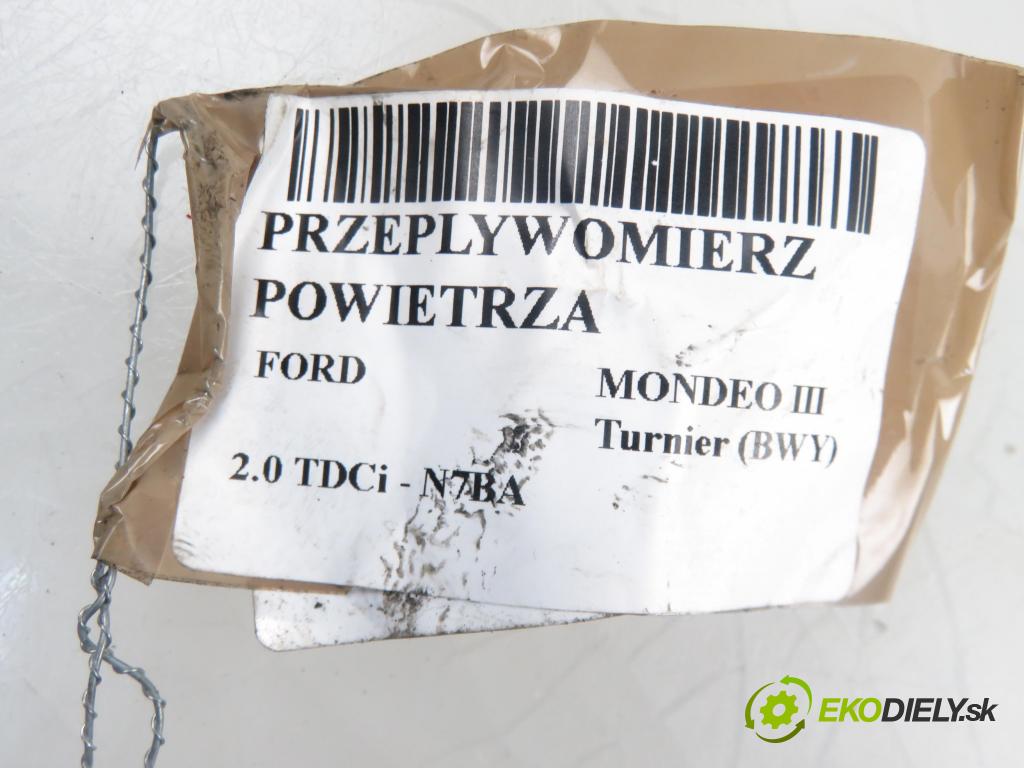 FORD MONDEO III Turnier (BWY) KOMBI 2005 1998,00 Przepływomierze 1998,00 váha vzduchu vzduchu XS7F12B579AA