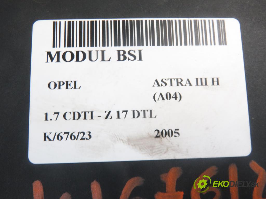 OPEL ASTRA H (A04) HB 2005 1686,00 Skrzynki bezpieczników 1686,00 MODUL BSI 13206762HK; 5DK00866932