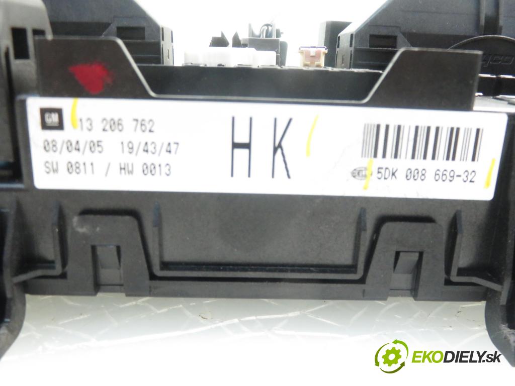 OPEL ASTRA H (A04) HB 2005 1686,00 Skrzynki bezpieczników 1686,00 MODUL BSI 13206762HK; 5DK00866932