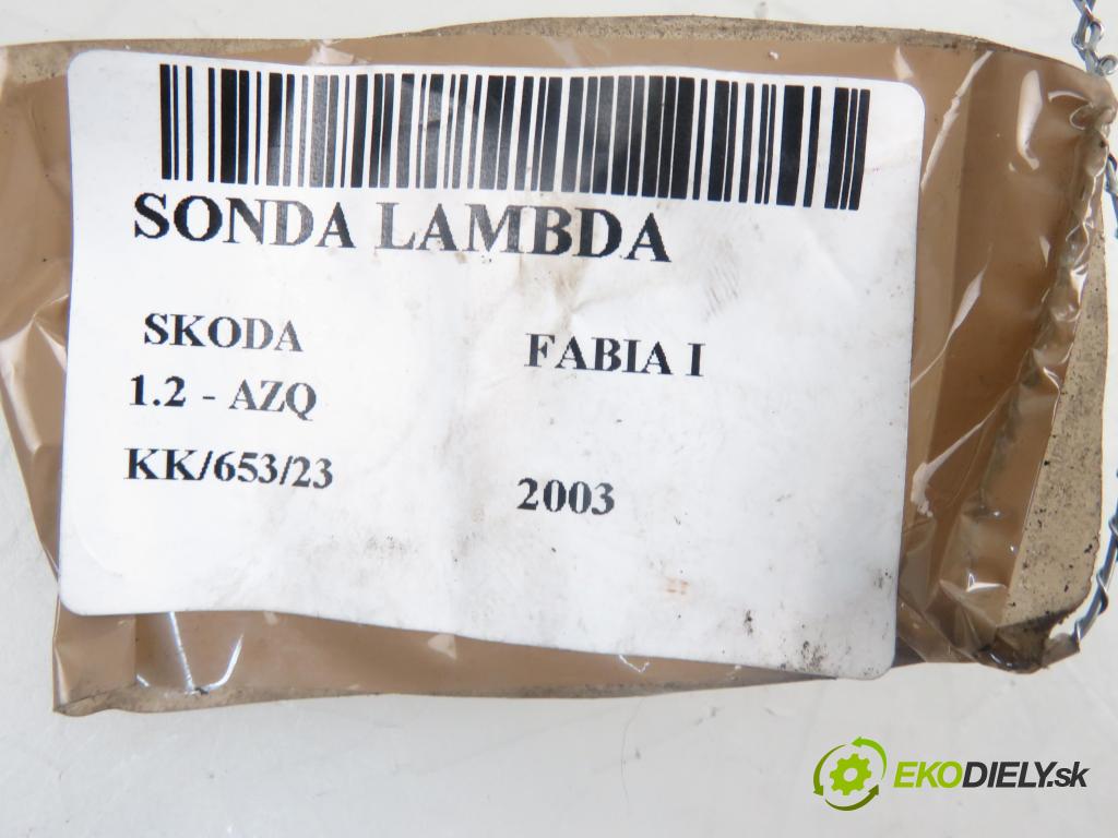 SKODA FABIA I (6Y2) HB 2003 1198,00 Sondy lambda 1198,00 sonda lambda 03C906262 (Lambda sondy)