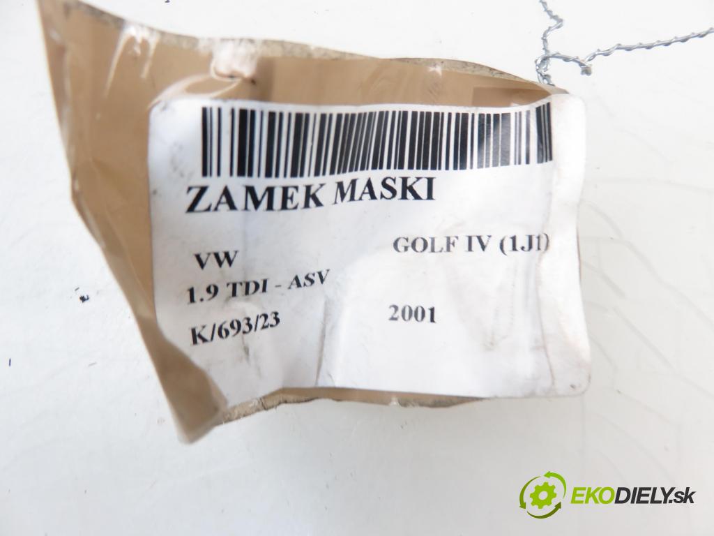 VW GOLF IV (1J1) HB 2001 1896,00 Zamki 1896,00 zámok kapoty 1J0823509C; 1J0823509D