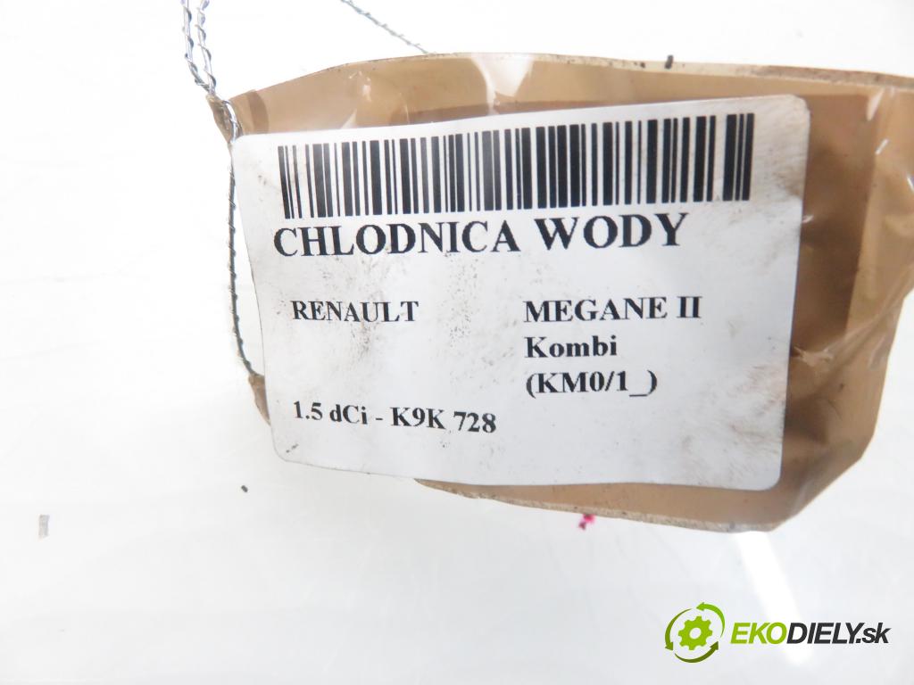 RENAULT MEGANE II Kombi (KM0/1_) KOMBI 2005 1461,00 Chłodnice wody 1461,00 chladič vody 8200117609