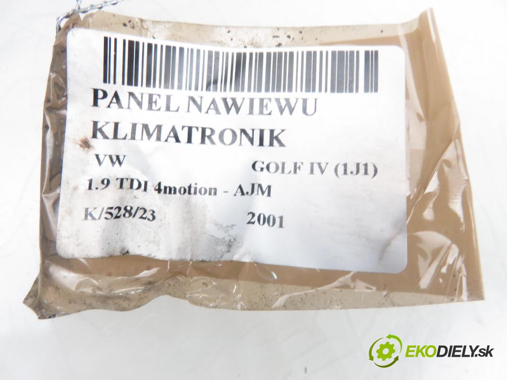 VW GOLF IV (1J1) HB 2001 1896,00 Panele sterowania, przełączniki 1896,00 Panel kúrenia KLIMATRONIK