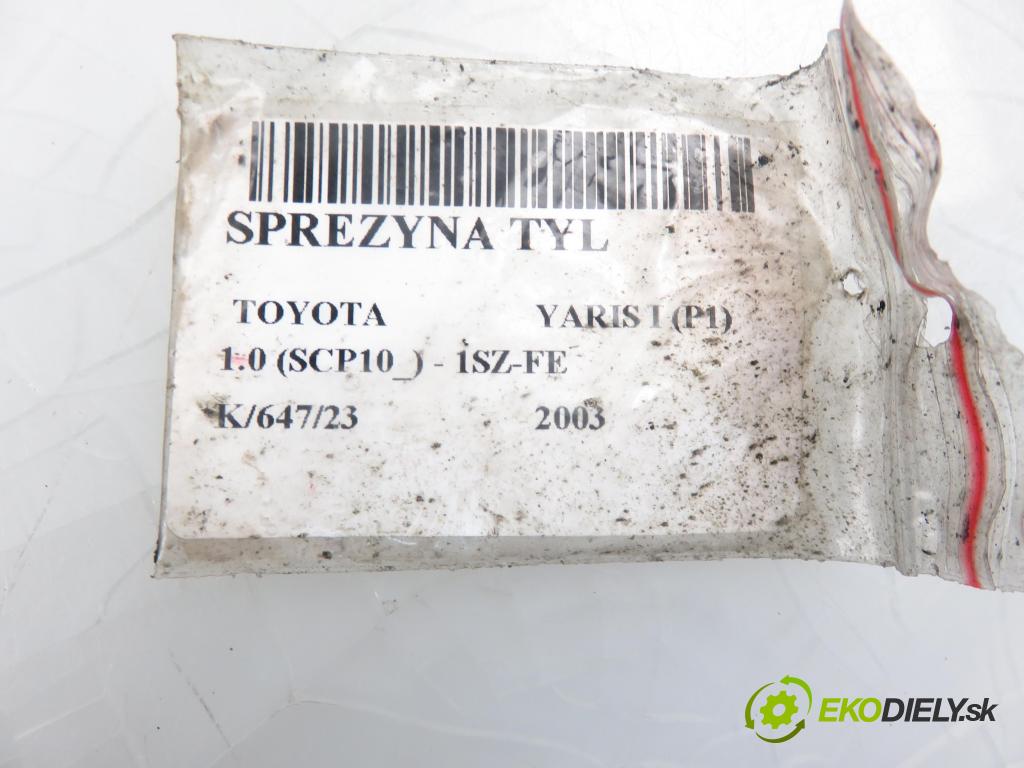 TOYOTA YARIS (_P1_) HB 2003 998,00 Sprężyny zawieszenia 998,00 Pružina ZADNÉ: