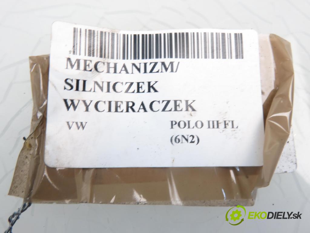 VW POLO (6N2) HB 2001 1422,00 Mechanizmy wycieraczek 1422,00 Motorček stieračov 6N1955023B; 3397020373; 6N1955113B