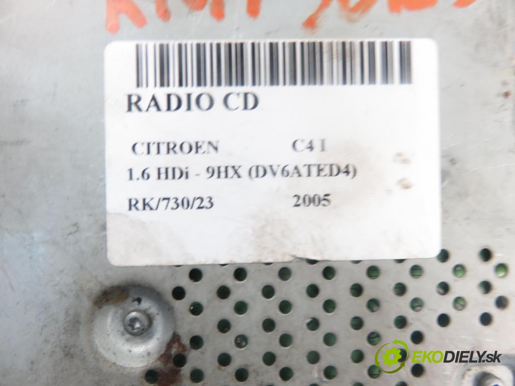 CITROEN C4 I (LC_) HB 2005 1560,00 Radioodtwarzacze 1560,00 RADIO CD 9666959577