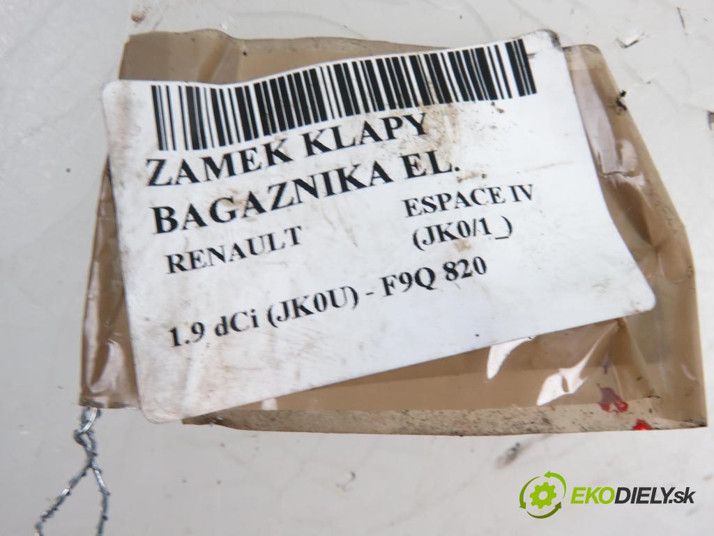 RENAULT ESPACE IV (JK0/1_) MINIVAN 2005 1870,00 Zamki 1870,00 zámok dveří kufr EL.